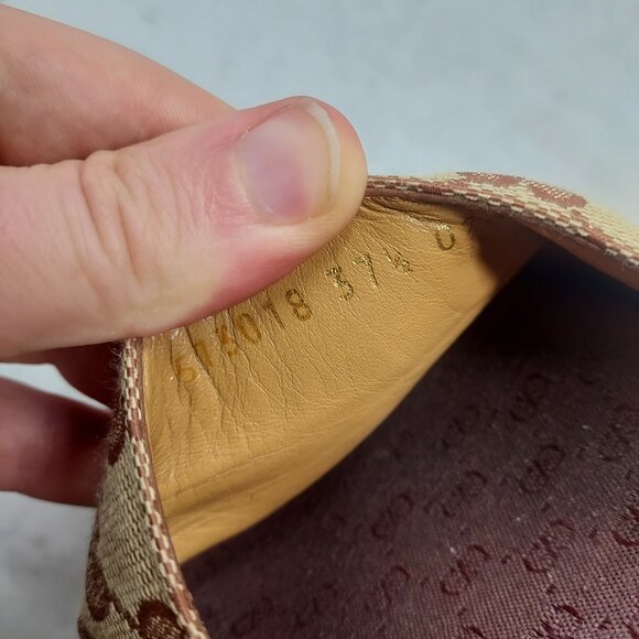 Gucci WOMENS Angelina GG Supreme Platform Brown Slide Sandal - Picture 3 of 12